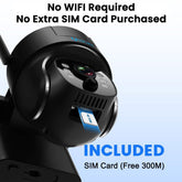 4G LTE Solar Security Camera Q30 with 4G SIM Card